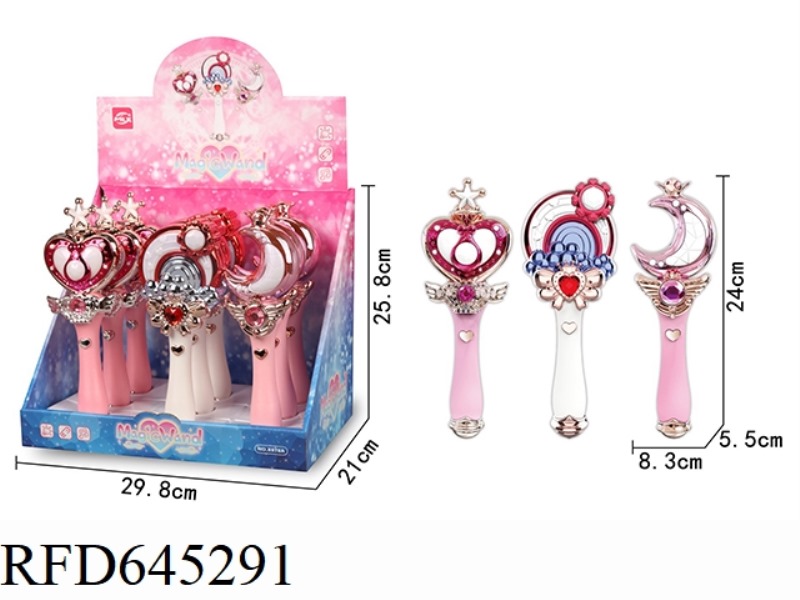 GIRL SOUND LIGHT MUSIC MAGIC WAND (3 MIXED)