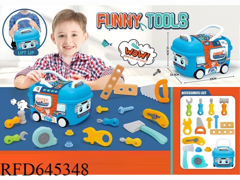 HAND-HELD STORAGE CAR 2-IN-1 TOOL SET