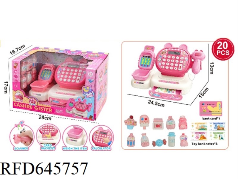 CARTOON CASH REGISTER WITH COMPUTER/LIGHT/SOUND FUNCTION