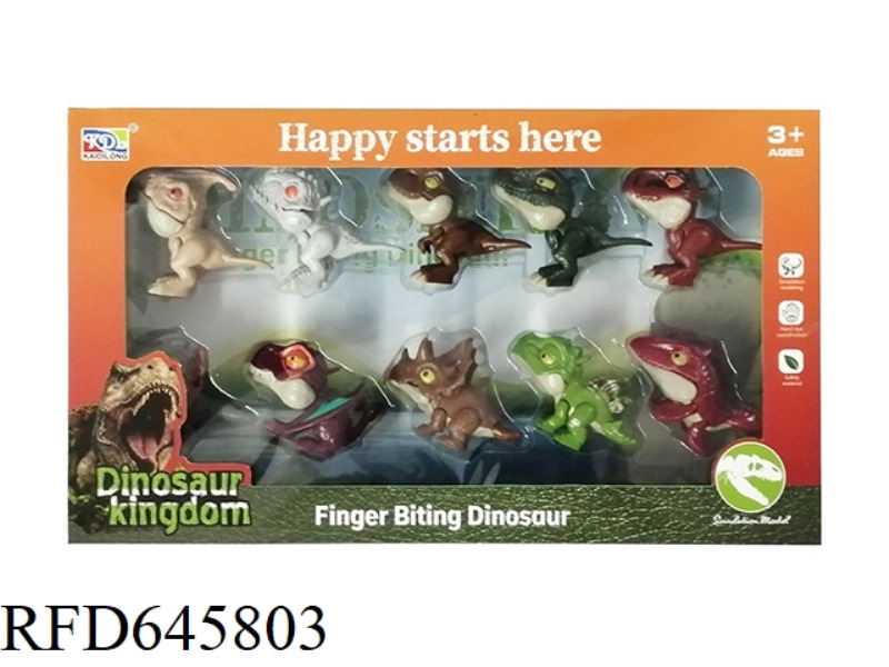 HAND-BITING DINOSAUR 10PCS
