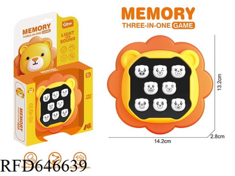 8-BUTTON BEAR MEMORY GAME - LION