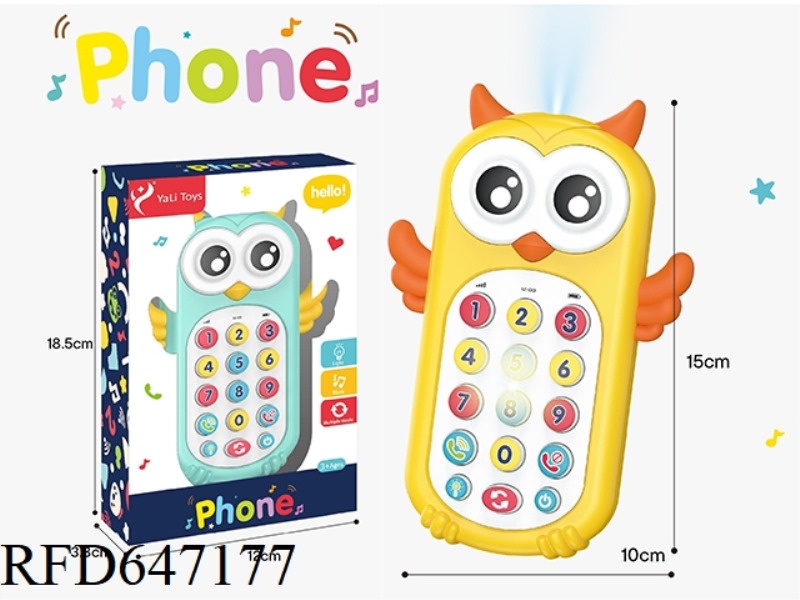 SPANISH OWL PHONE + FLASHLIGHT