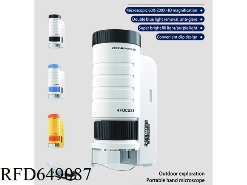 HANDHELD MICROSCOPE 60X-200X