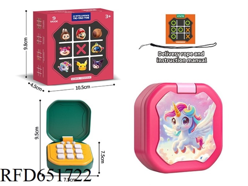 UNICORN TIC-TAC-TOE GAME MACHINE