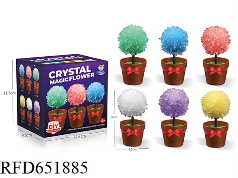 SCIENTIFIC EXPERIMENT GROWING CRYSTAL FLOWER (SINGLE GRAIN)