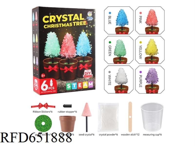 SCIENTIFIC EXPERIMENT GROWING CRYSTAL TREE (6 COLORS MIXED)