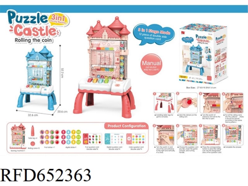 PUZZLE CASTLE ROLL COIN ENGLISH - MANUAL VERSION