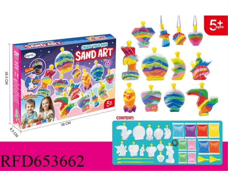 DIY NIGHT GLOW SAND ART