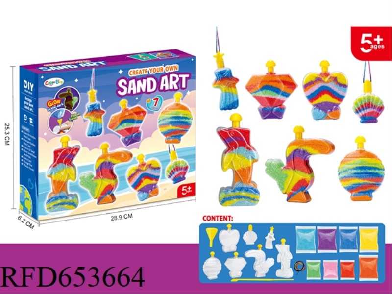 DIY NIGHT GLOW SAND ART