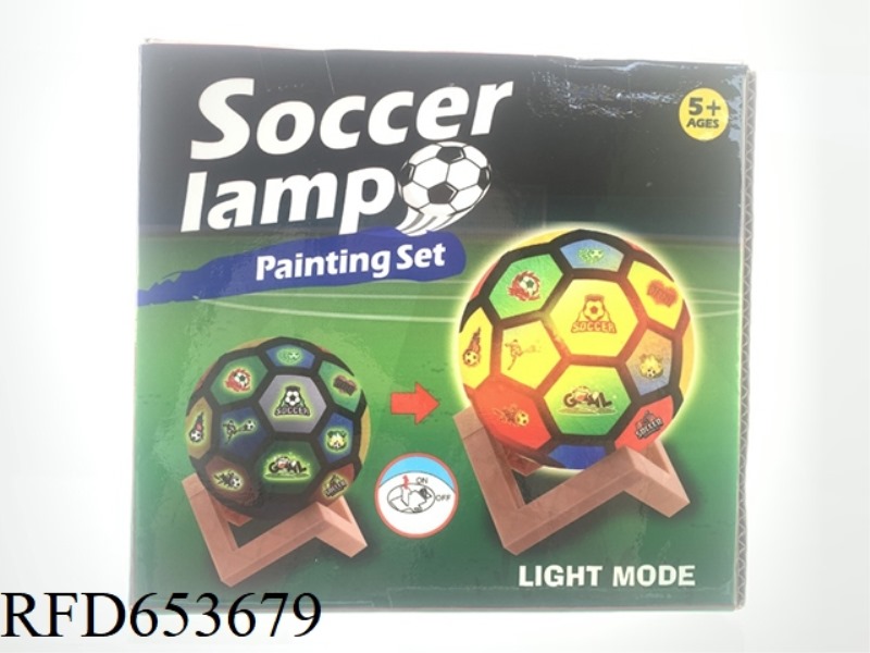 PAINTED FOOTBALL LIGHTS
