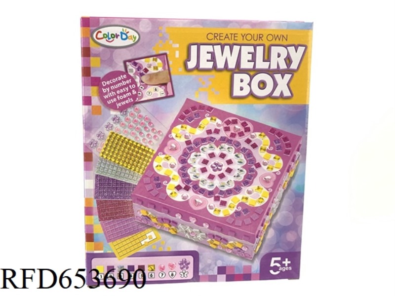 MOSAIC DIGITAL PASTE CREATIVE - SQUARE JEWELRY BOX