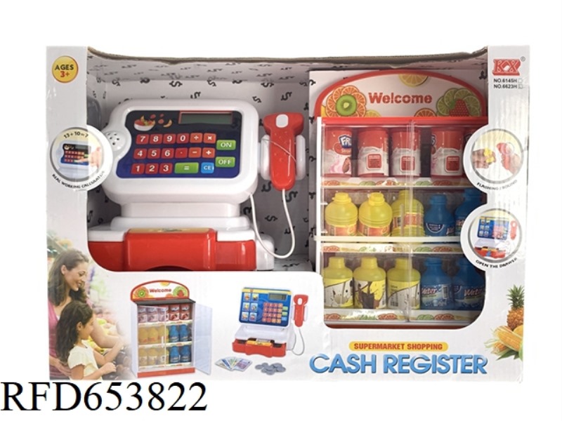 CASH REGISTER WITH SHOPPING CABINET