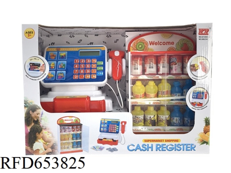CASH REGISTER WITH SHOPPING CABINET