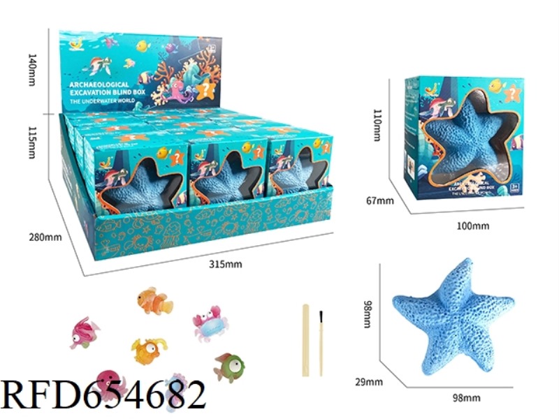 ARCHAEOLOGICAL EXCAVATION, OCEAN ELF DISPLAY BOX