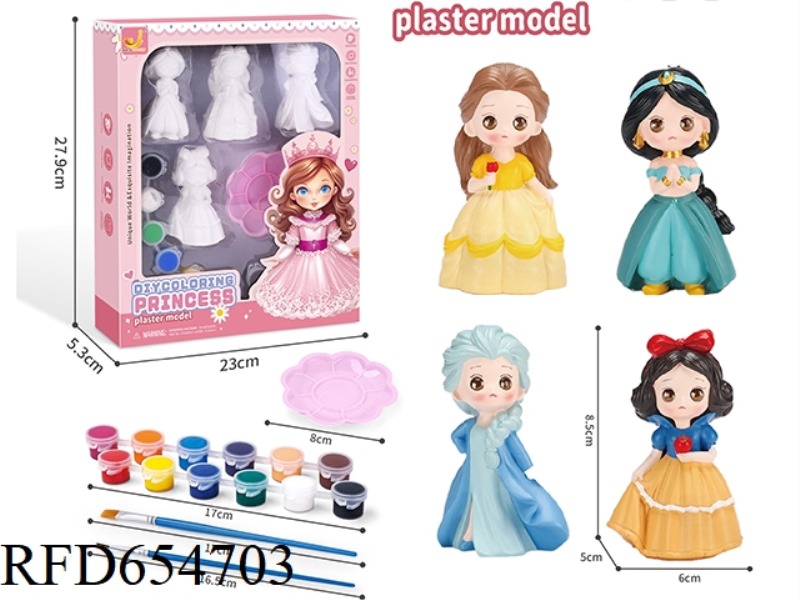 DIY PAINTED PLASTER PRINCESS