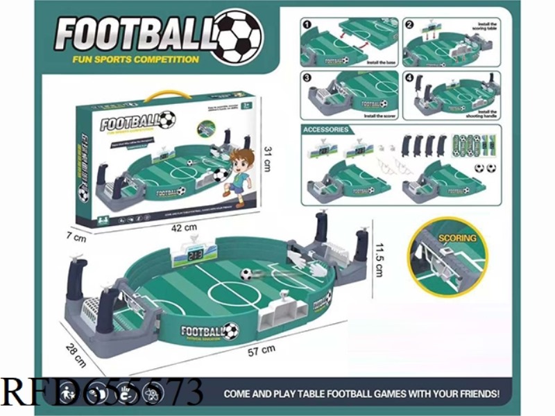 LARGE FOOTBALL TABLE IN DARK GREEN