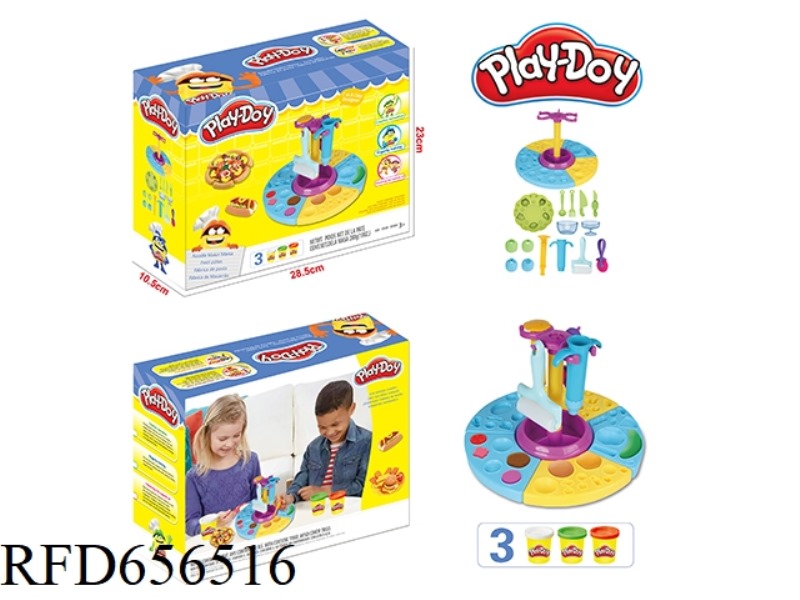 COLORED CLAY PLATTER SET