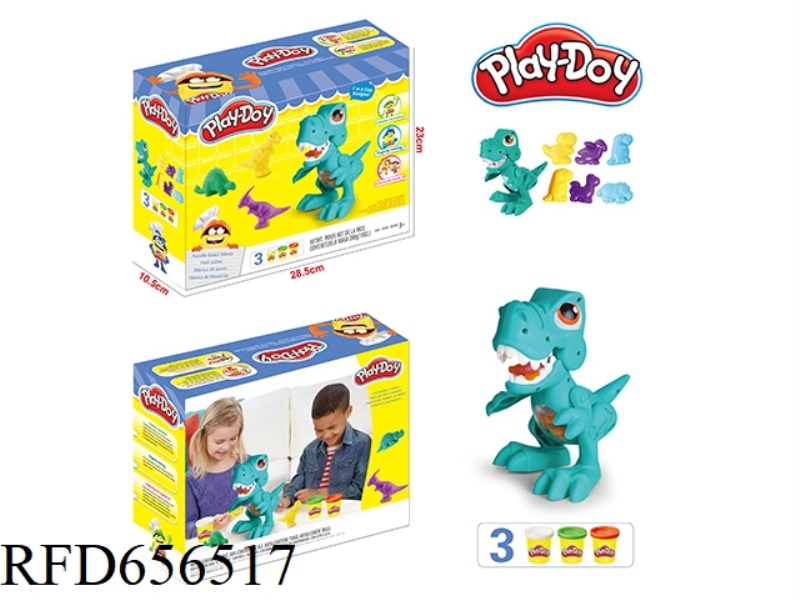 COLOR CLAY DINOSAUR SET