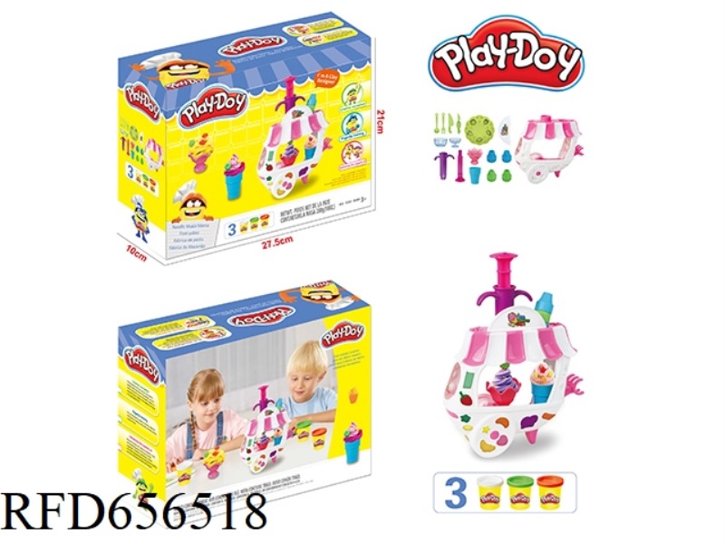 COLOR CLAY ICE CREAM TRUCK SET