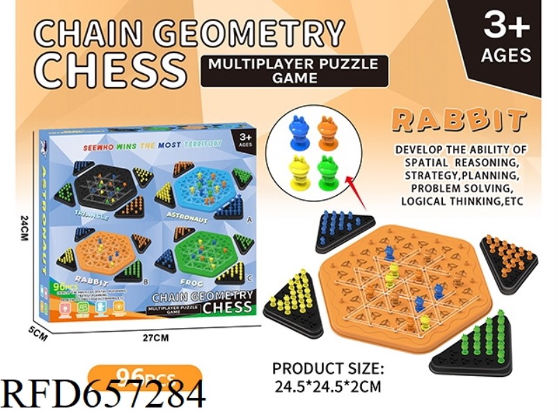 PUZZLE CHAIN GEOMETRY CHESS - RABBIT