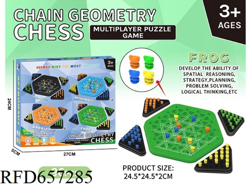 PUZZLE CHAIN GEOMETRY CHESS - FROG