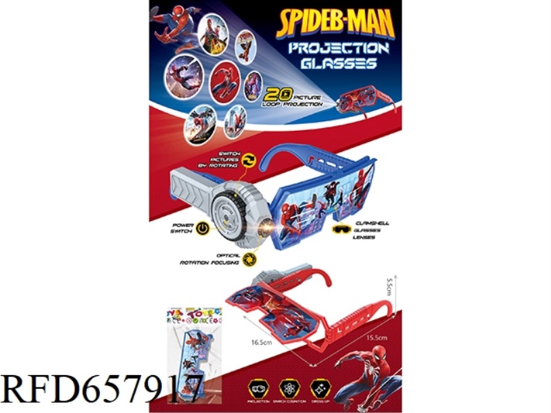 SPIDERMAN SHADOW FLIP PROJECTION GLASSES FOR KIDS (20 IMAGES)