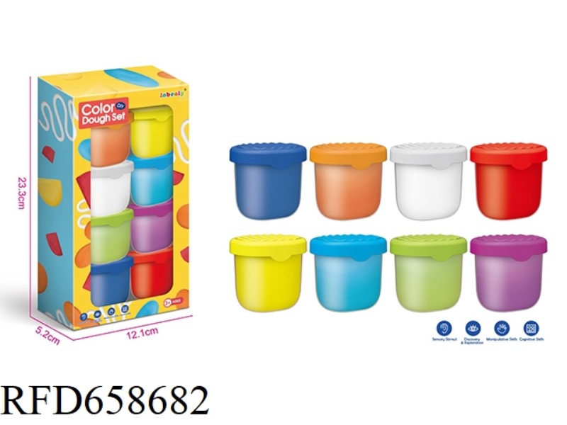 COLORED CLAY REFILL IN 8 COLOR * 50G CANS