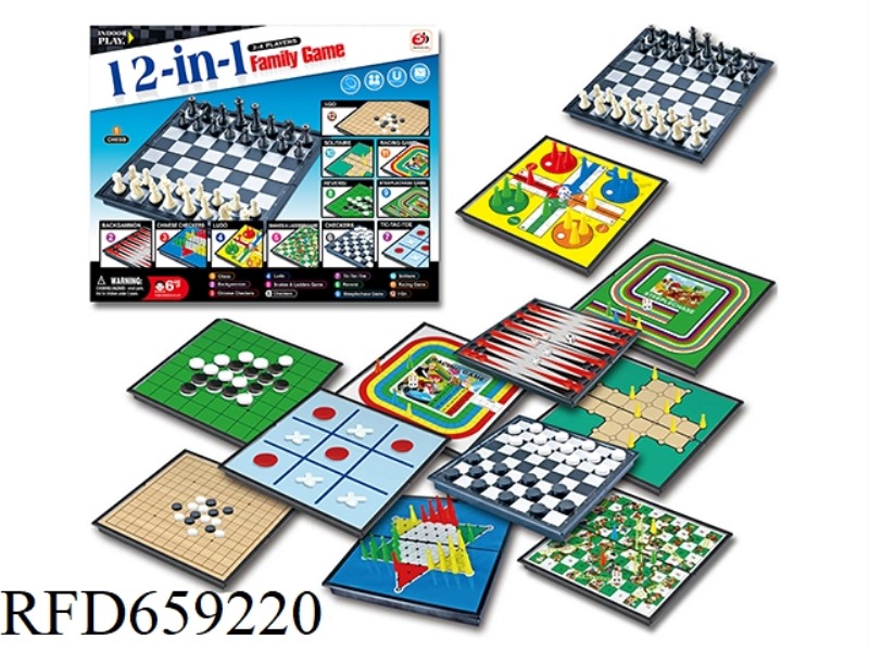 12-IN-1 CHESS BOARD