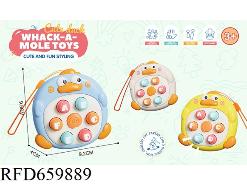 MINI UNPACK POCKET DUCK WHACK-A-MOLE WITH LANYARD