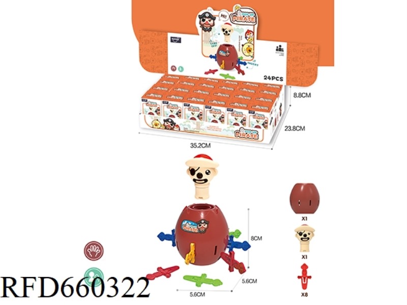 LUCKY MINI PIRATE BUCKET 24PCS