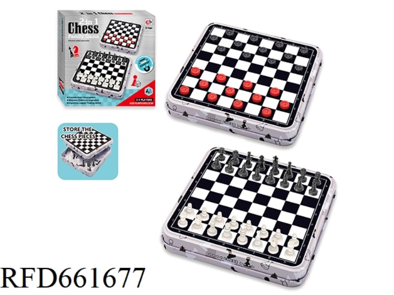 INTERNATIONAL/CHECKERS 2 IN 1- IRON BOX