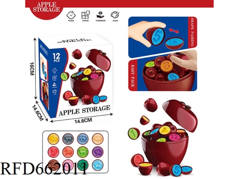 ANIMAL PAIRED APPLES (12 PCS)