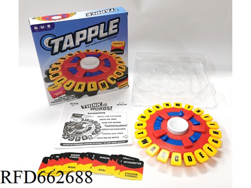 GERMAN TAPPLE CRAZY ALPHABET GAME