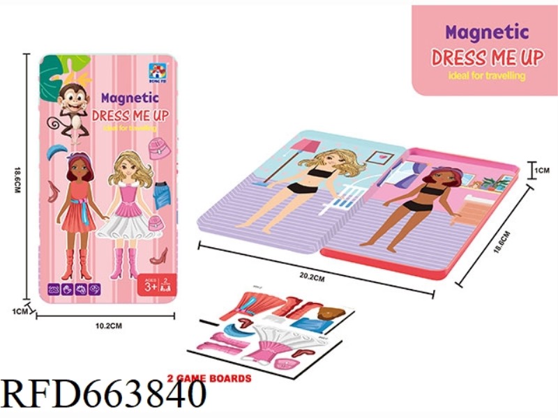MAGNET PRETTY GIRL DRESS UP (WITH DISPLAY BOX)