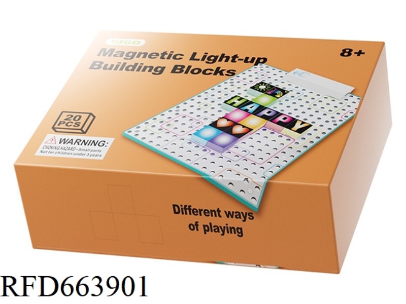 MAGNETIC SPOT LIGHT BUILDING BLOCKS (20PCS)