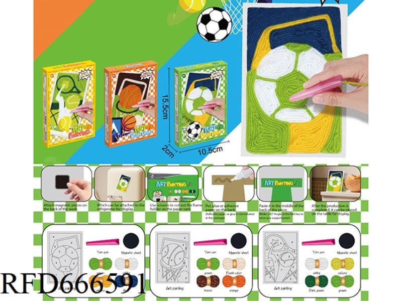 YARN DRAWING & FRIDGE MAGNETS