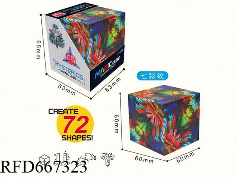 MAGNETIC GEOMETRY INCREDIBLE RUBIK CUBE COLORFUL PATTERN (MAGNETIC) INCREDIBLE RUBIK CUBE MAGNETIC R