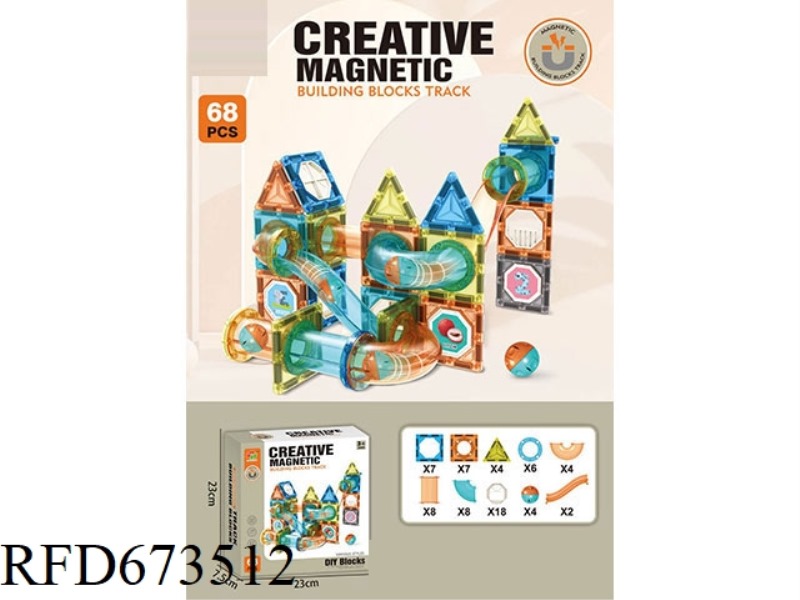 68PCS MAGNETIC PLATES