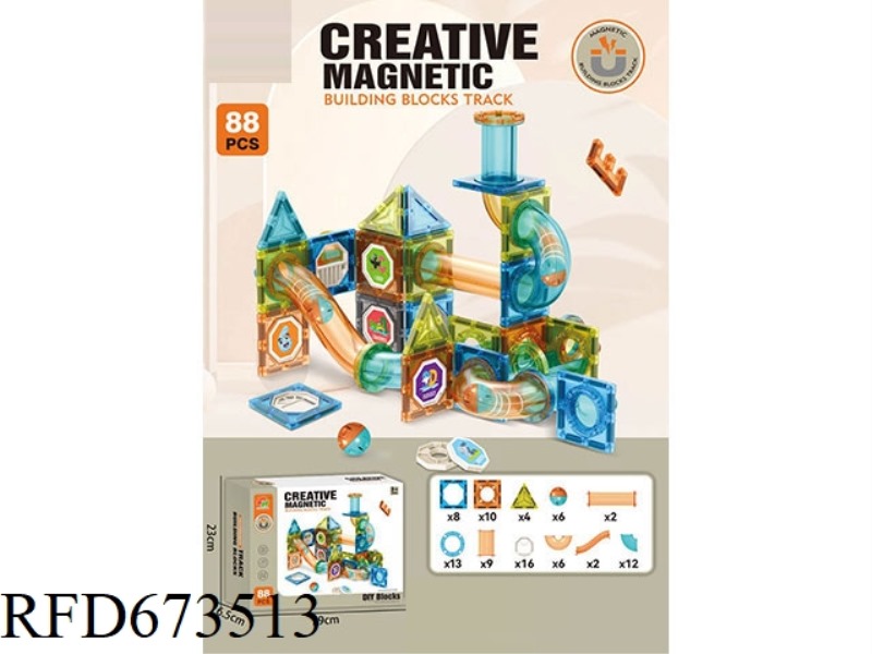 88PCS MAGNETIC PLATES