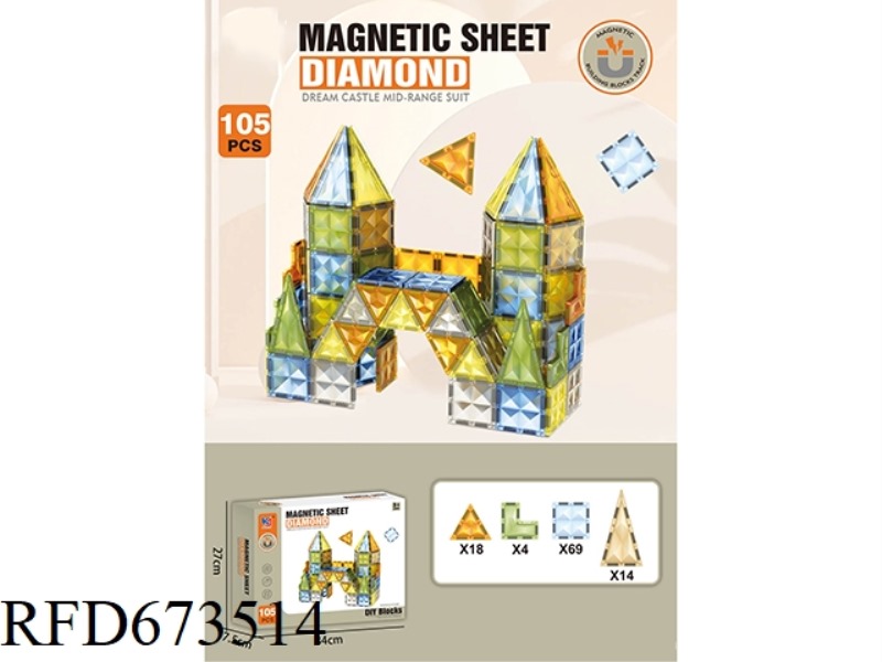105PCS MAGNETIC PLATES