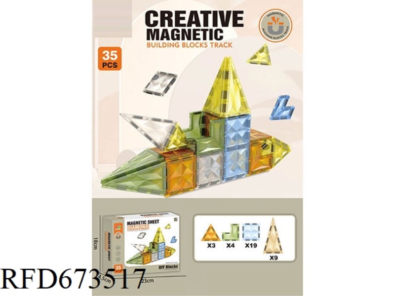 35PCS MAGNETIC PLATES