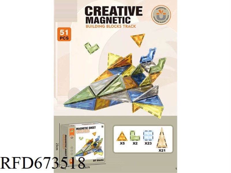 51PCS MAGNETIC PLATES