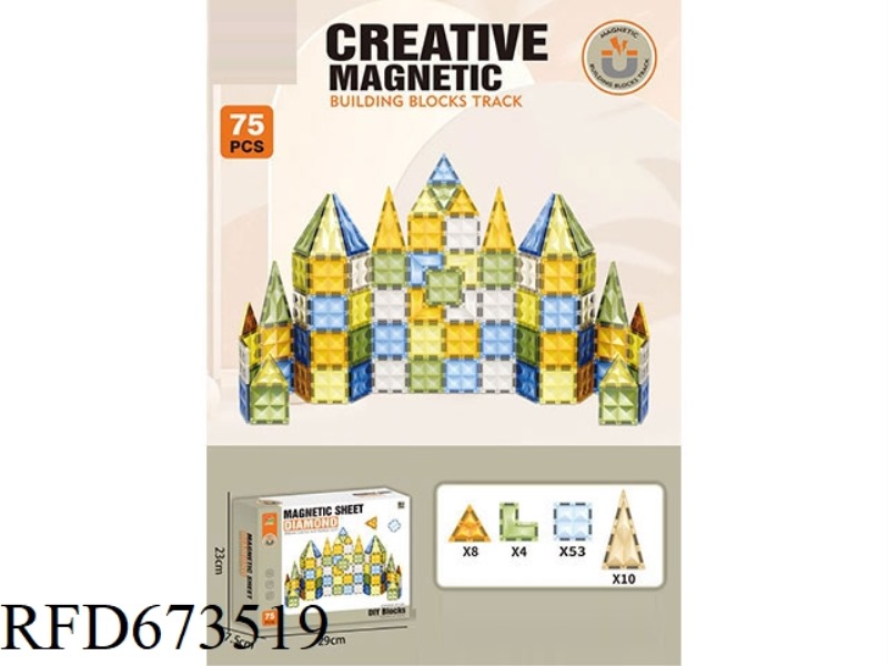 75PCS MAGNETIC PLATES
