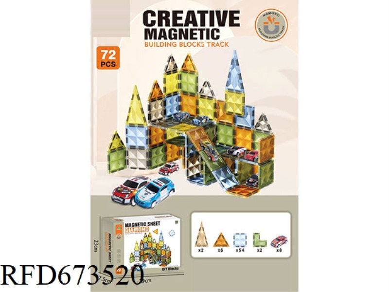 72PCS MAGNETIC PLATES