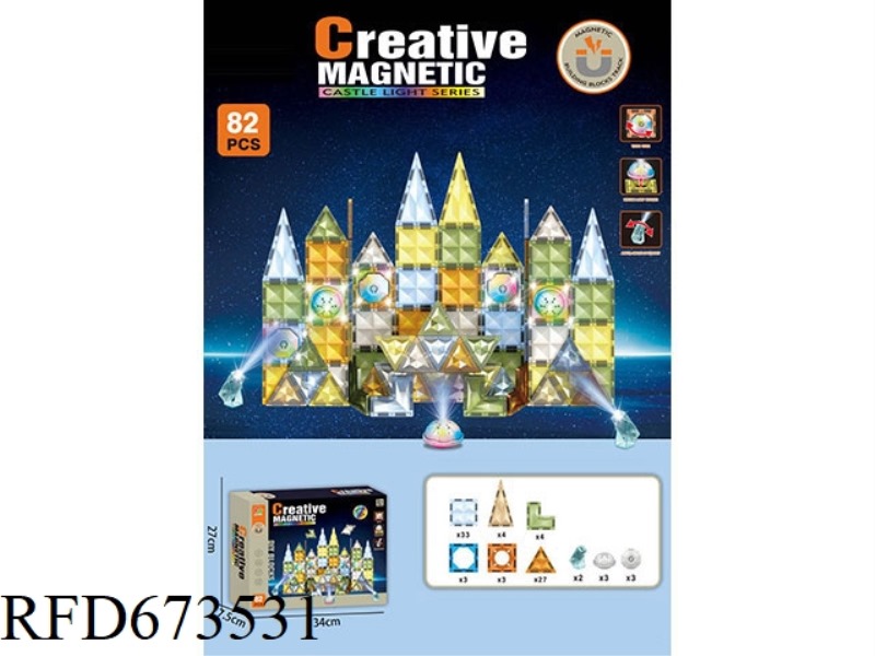 82PCS MAGNETIC PLATES