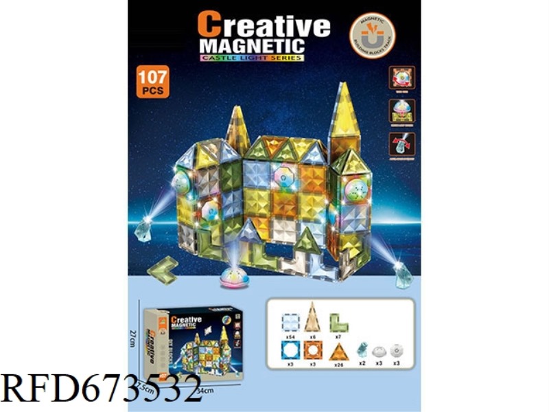 107PCS MAGNETIC PLATES