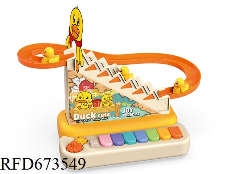 A 2-IN-1 MULTI-FUNCTIONAL ELECTRONIC ORGAN + DUCK SLIDE