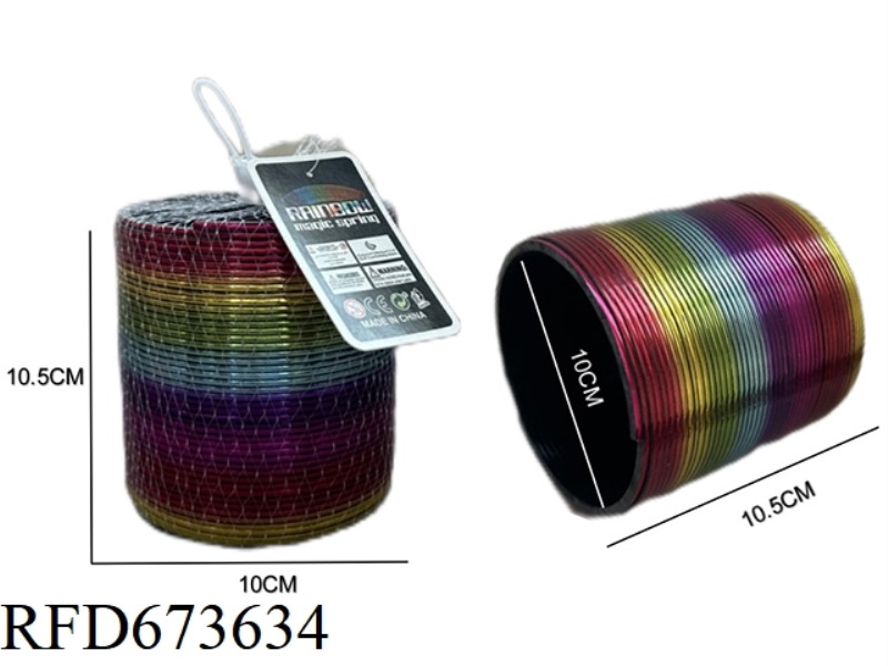COLORFUL GILDED RAINBOW RING