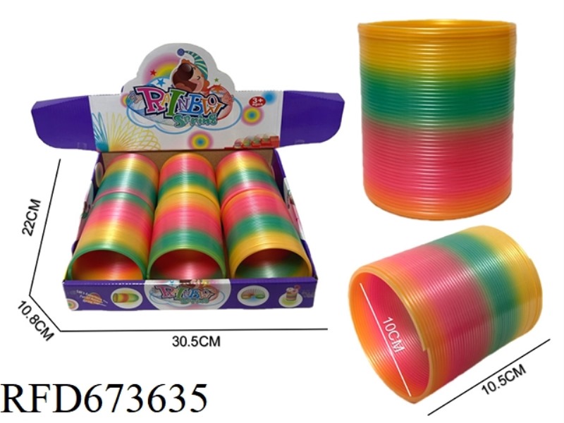 6 PIECES OF PEARLESCENT RAINBOW RINGS
