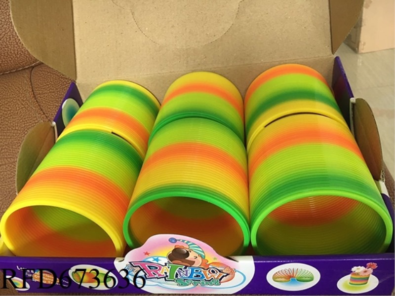 SPRING COLOR RAINBOW RINGS 6 PIECES